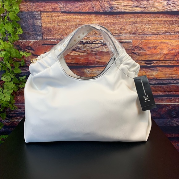 💜CLEARANCE💜INC International Concepts White Feona Mini Tote Crossbody - Picture 1 of 10